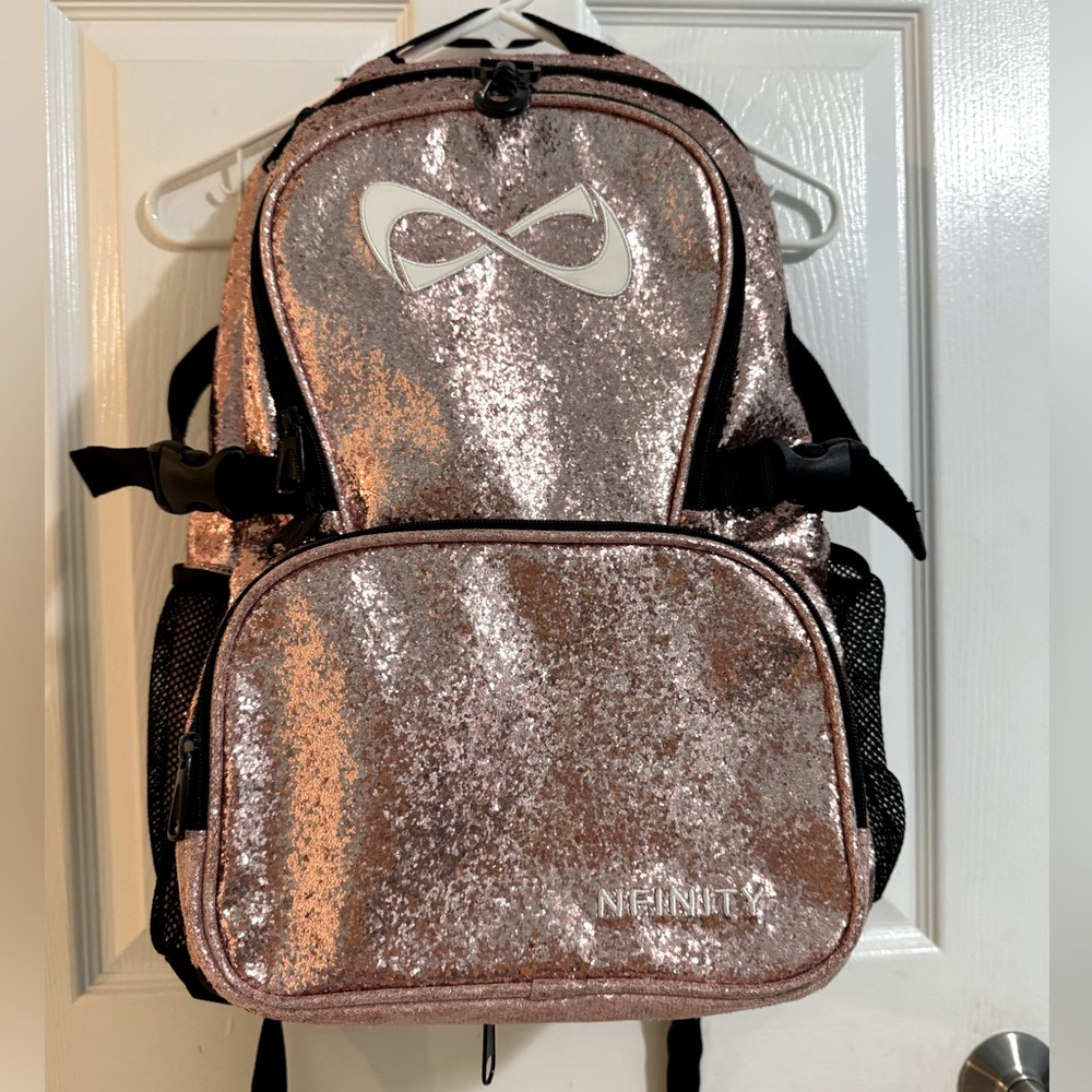 Nfinity Cheer Limited Edition Rose Gold Sparkle Backpack